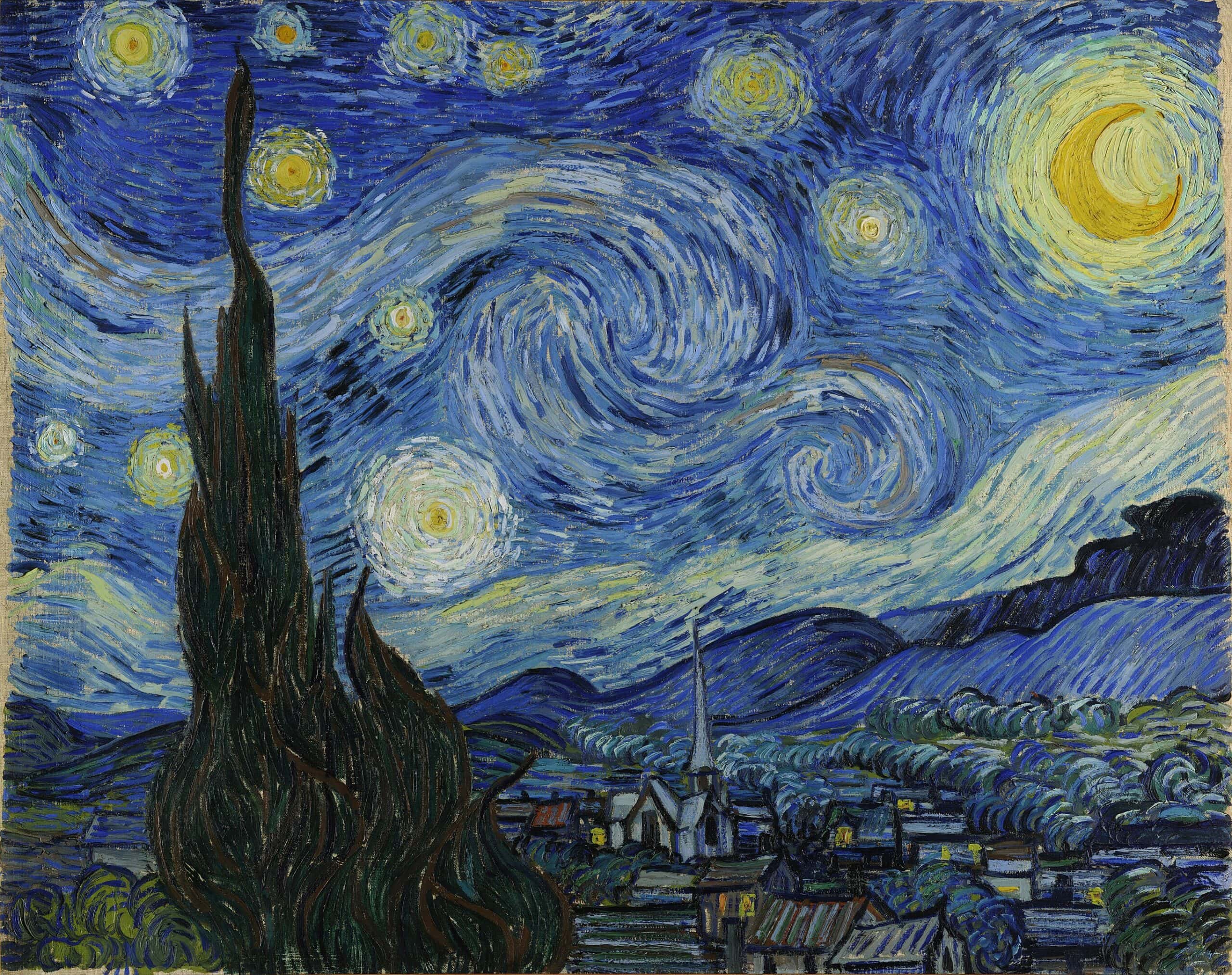 Image de La Nuit Etoilée, Vincent Van Gogh